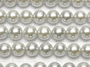 [Video] 1strand $3.79! Shell Pearl Silver Round 6mm 1strand beads (aprx.15inch / 37cm)