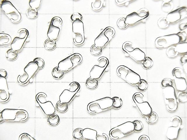 Silver 925 Lobster (with Jump Ring) 8mm Pure Silver Finish 2pcs
