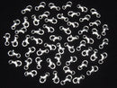 Silver925 Oval Lobster (with Jump Ring) 9x5.5x2.5mm Pure Silver Finish 2pcs