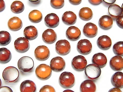 Cabochon, Garnet Gemstone Beads