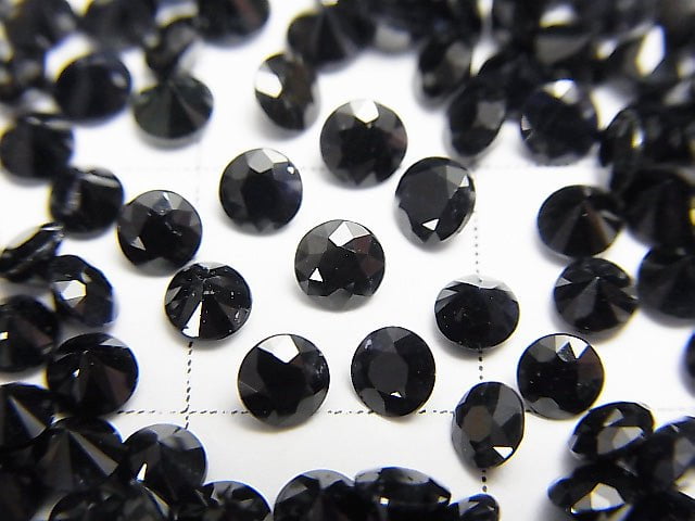 [Video] High Quality Black Sapphire AAA Undrilled Round Faceted 3x3mm 10pcs $19.99!