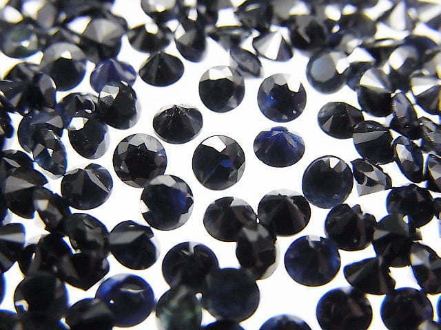 [Video] High Quality Black Sapphire AAA Undrilled Round Faceted 3x3mm 10pcs $19.99!