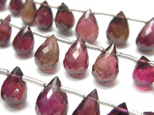 Drop, Faceted Briolette, Tourmaline Gemstone Beads