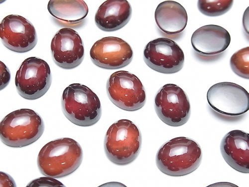 Cabochon, Garnet Gemstone Beads