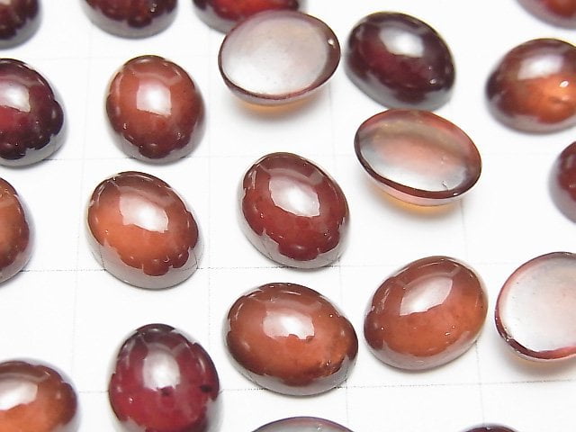 High Quality Hessonite Garnet AAA Oval  Cabochon 10x8mm 3pcs $9.79!