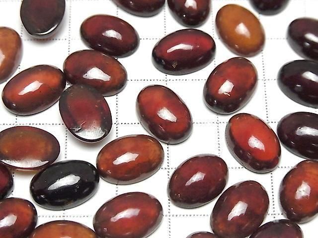 [Video] High Quality Hessonite Garnet AAA Oval Cabochon 14x10mm 2pcs