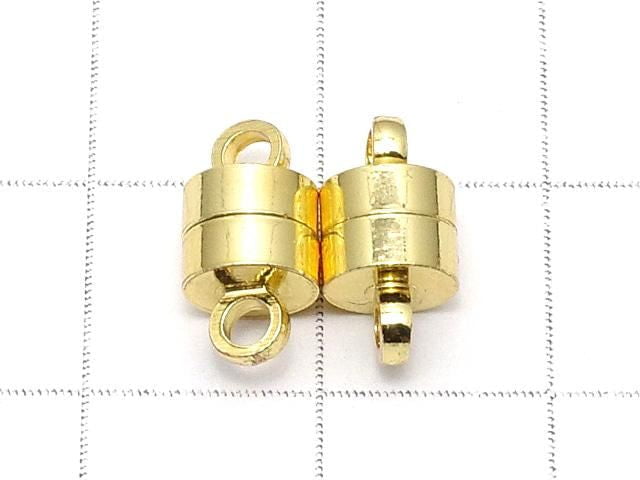 Metal Parts Jump Ring with Magnetic Clasp, 11x6x6mm, Gold Color, 5 Pairs