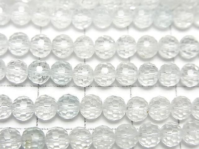 [Video] High Quality! Natural White Topaz AAA - 128 Faceted Round 5mm 1-strand beads (approx. 15 inch/37 cm)
