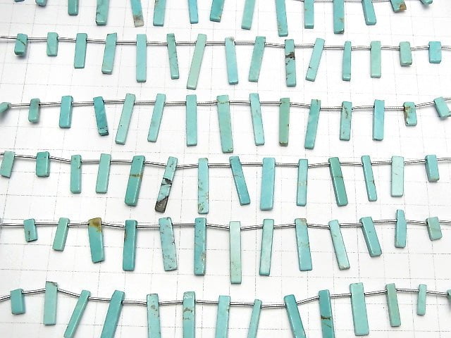 Kingman Turquoise AAA- Rectangle half or 1strand beads (aprx.6inch/16cm)