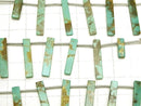 Kingman Turquoise AA+ Rectangle half or 1strand beads (aprx.6inch/16cm)