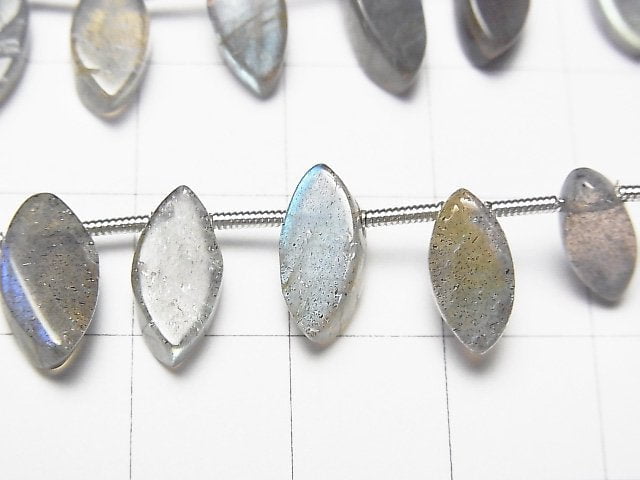 [Video] High Quality Labradorite AA++ Marquise (Smooth) 1strand (20pcs)