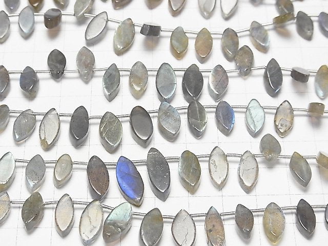 [Video] High Quality Labradorite AA++ Marquise (Smooth) 1strand (20pcs)