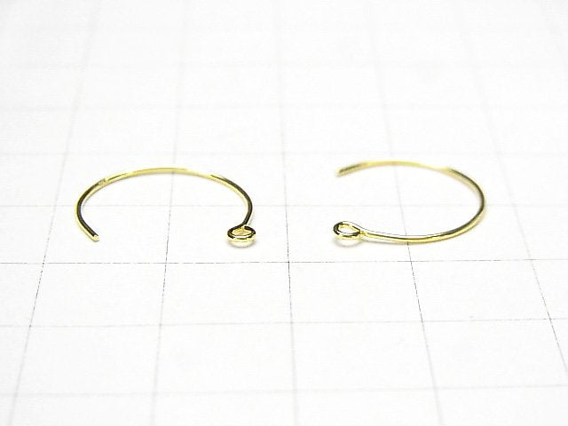 Silver925 Earwire 14x14mm [Sterling Silver Finish][Rhodium Plated][18KGP] 3pairs