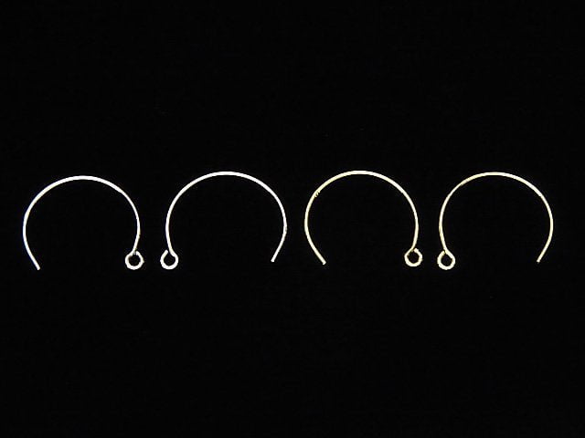 Silver925 Earwire 14x14mm [Sterling Silver Finish][18KGP][Rhodium Plated] 3pairs