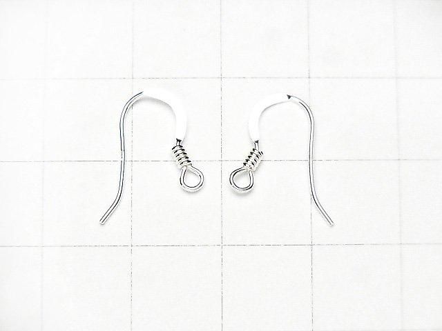 Crochet d'oreille en argent 925 13x16mm [Finition Argent Sterling][Plaqué Rhodium][Plaqué Or 18K] 3 paires
