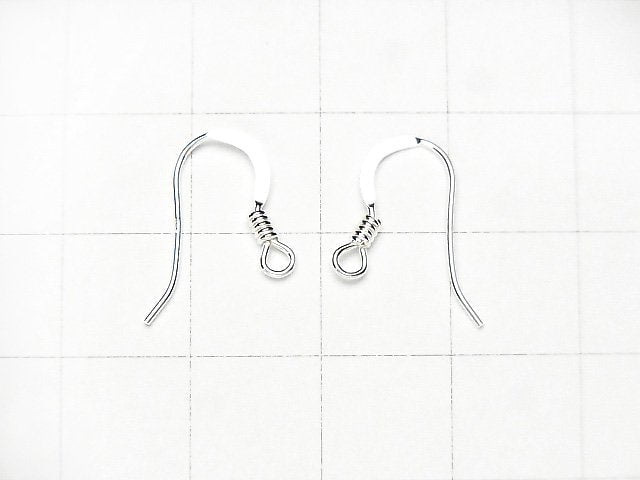 Silver925 Earwire 13x16mm [Sterling Silver Finish][Rhodium Plated][18KGP] 3pairs