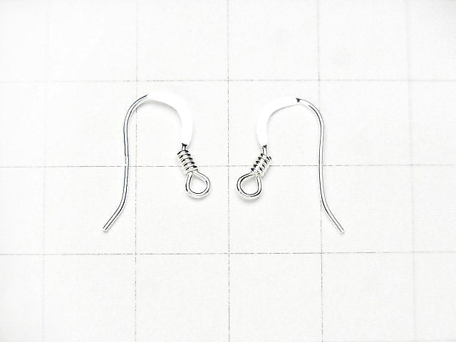 Silver925 Earwire 13x16mm [Sterling Silver Finish][18KGP][Rhodium Plated] 3pairs