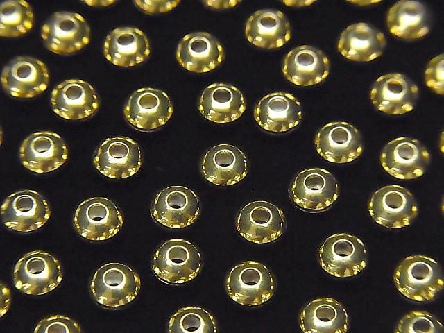 Silver925  Rondelle  2.5mm,3mm,4mm,5mm,6mm 18KGP 5pcs