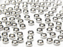Silver925  Rondelle  2.5mm,3mm,4mm,5mm,6mm Rhodium Plated  20pcs