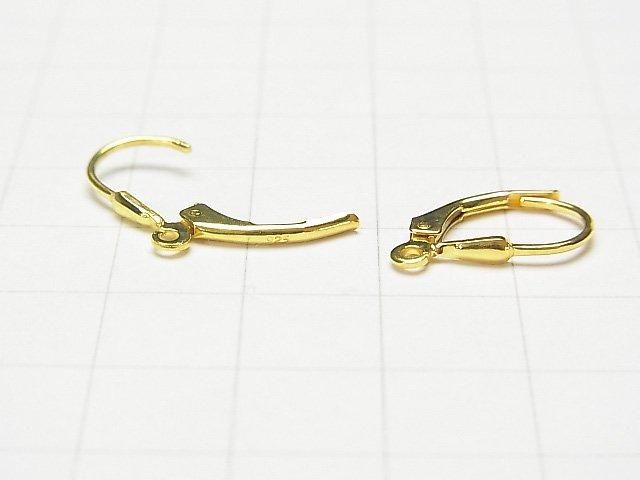 Boucles d'oreilles pendantes (crochets français) en argent 925 [Finition argent pur][Plaqué rhodium][Plaqué or 18 carats] 1 paire