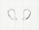 Silver925 Earrings French Hook [Pure Silver Finish] [Rhodium Plated] [18KGP] 1pair
