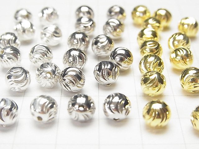Silver925 Round 7mm S-Line [Pure Silver Finish] [Rhodium Plated] [18KGP] 1pc
