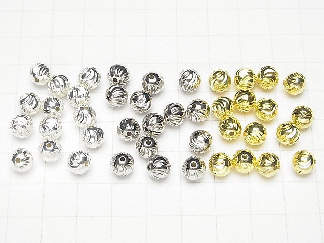Silver925 Round 7mm S-Line [Pure Silver Finish] [Rhodium Plated] [18KGP] 1pc