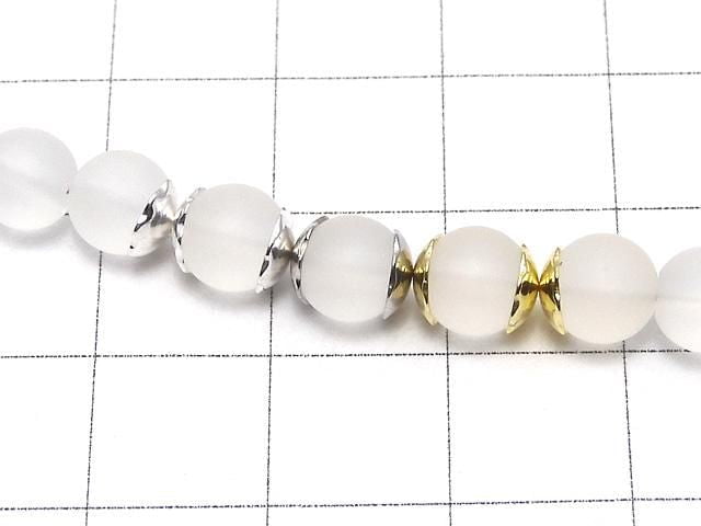 Silver925 Bead Cap 5x5x1.5mm [Pure Silver Finish] [Rhodium Plated] [18KGP] 10pcs