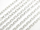 Silver925 Long Rolo Chain Approx. 2mm Width Pure Silver Finish 10cm