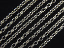 Silver925 Long Rolo Chain Approx. 2mm Width Rhodium Plated 10cm