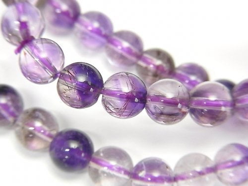 [Video] Elestial Quartz AAA- Round 6mm 1strand (Bracelet)