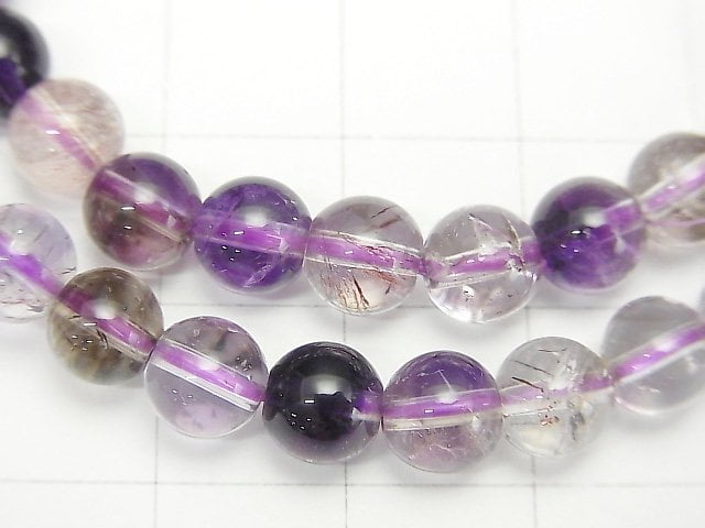 [Video] Elestial Quartz AAA- Round 6mm 1strand (Bracelet)