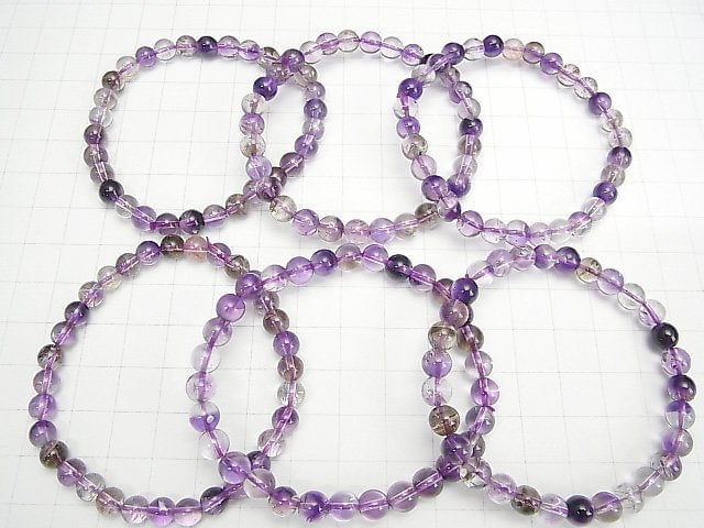 [Video] Elestial Quartz AAA- Round 6mm 1strand (Bracelet)