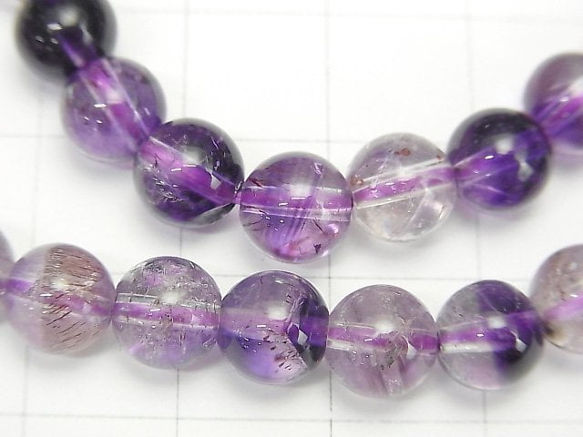 [Video] Elestial Quartz AAA- Round 7mm 1strand (Bracelet)