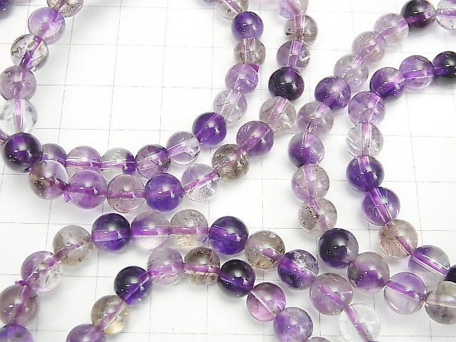 [Video] Elestial Quartz AAA- Round 7mm 1strand (Bracelet)