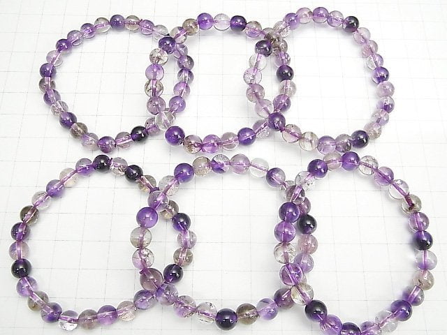 [Video] Elestial Quartz AAA- Round 7mm 1strand (Bracelet)