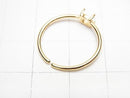 [Video] Silver925 Ring Frame (Prong Setting) Round 4mm 18KGP Free Size 1pc