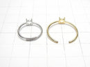 [Video] Silver925 Ring Frame (Prong Setting) Round 4mm 18KGP Free Size 1pc