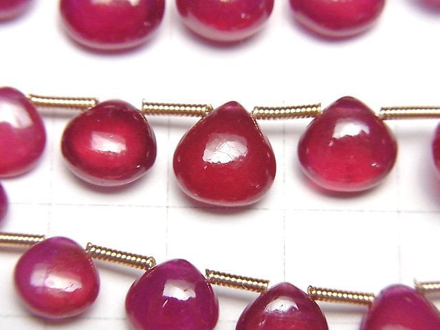 [Video] High Quality Ruby AAA Chestnut (Smooth)  half or 1strand (20pcs )