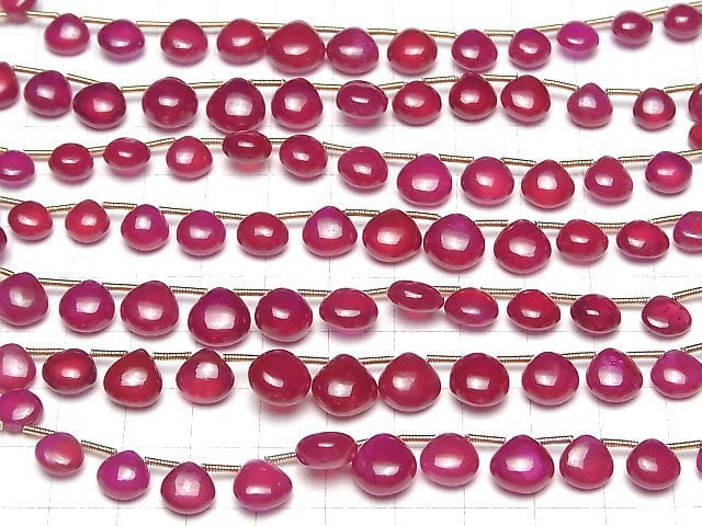 [Video] High Quality Ruby AAA Chestnut (Smooth)  half or 1strand (20pcs )