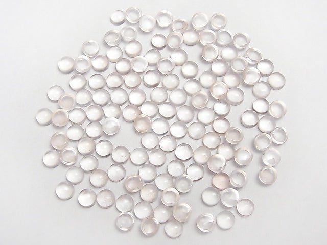 High Quality Rose Quartz AAA Round  Cabochon 4x4mm 10pcs $5.79!