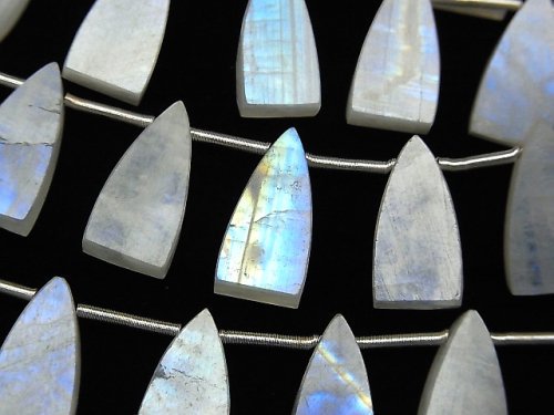 Rainbow Moonstone, Triangle Gemstone Beads