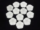 [Video] White Jade Flower 40x40x8mm 1pc $5.79!