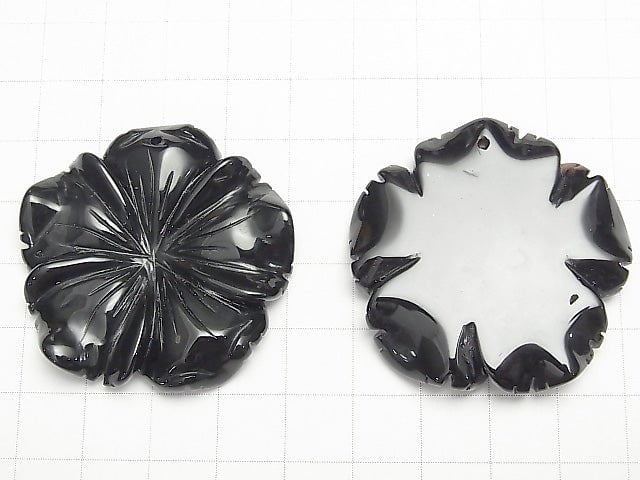 [Video] Onyx Flower 40x40x8mm 1pc $5.79!