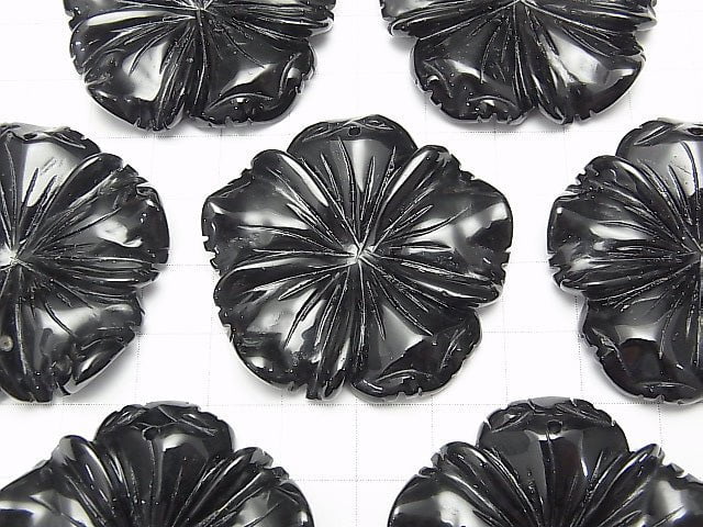 [Video] Onyx Flower 40x40x8mm 1pc $5.79!