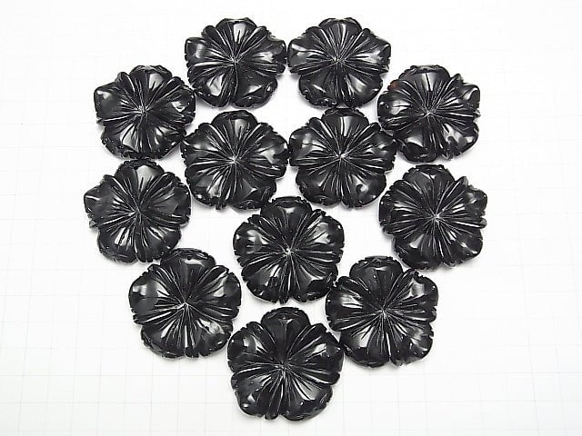 [Video] Onyx Flower 40x40x8mm 1pc $5.79!