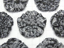[Video] Snowflake Obsidian Flower 40x40x8mm 1pc $5.79!