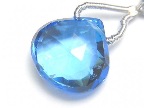 Chestnut Shape, Faceted Briolette, One of a kind, Topaz One of a kind