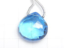 [Video] [One of a kind] High Quality Swiss Blue Topaz AAAA Chestnut Faceted Briolette 1pc NO.79