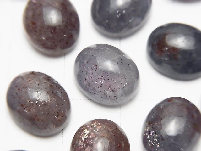 [Video] High Quality Bloodshot Iolite AAA Oval Cabochon 12x10mm 3pcs $17.99!